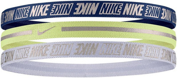 opaska sportowa damska NIKE METALLIC HEADBANDS  x3 sztuki