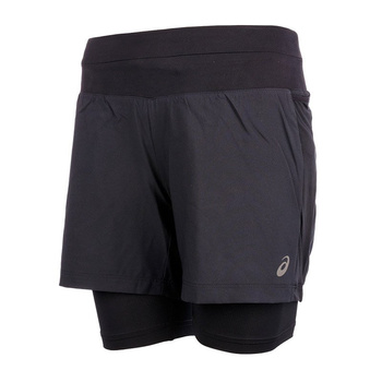 spodenki do biegania damskie ASICS 2-N-1 5.5IN SHOTRT / 141228-0904