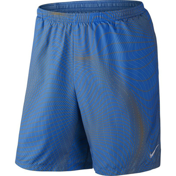 spodenki do biegania męskie NIKE 7" DISTANCE PRINTED SHORT / 717966-435