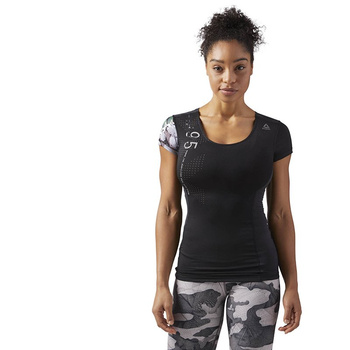 koszulka sportowa damska REEBOK ACTIVCHILL SHORT SLEEVE COMPRESSION TEE / CF5957