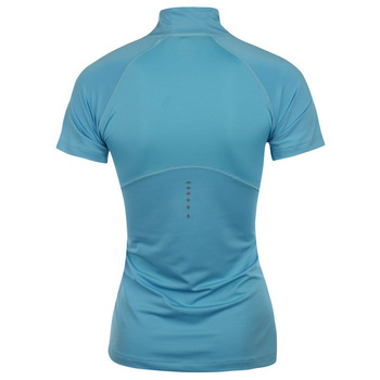 koszulka do biegania damska ASICS SHORTSLEEVE 1/2 ZIP TOP / 121609-0815