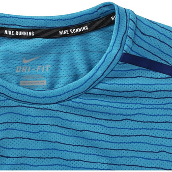 koszulka do biegania męska NIKE DRI-FIT COOL TAILWIND STRIPE SHORT SLEEVE  / 724809-418