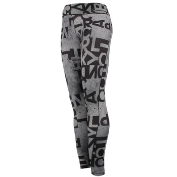legginsy damskie ADIDAS WORKOUT LONG TIGHT TYPO / AJ5049