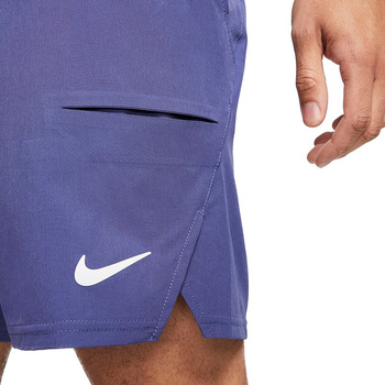 spodenki tenisowe męskie NIKE COURT FLEX ADVANTAGE SHORT 7IN / fioletowe