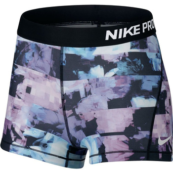 spodenki termoaktywne damskie NIKE PRO SHORT 3IN FLOWER / 881092-595