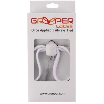 sznurówki zaciskowe GREEPER SPORT (1 para) / WHITE